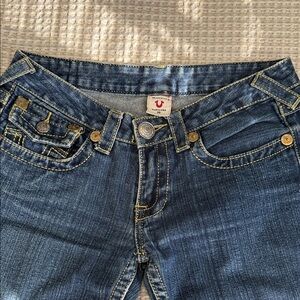 True Religion Women's Dark Blue Denim Jeans